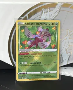 Radiant Tsareena - Silver Tempest 016/195 - Radiant Rare NM Pokemon Card - Image 1