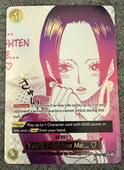 You'll Frighten Me... (Alt Art) OP14-118 R The Azure Sea's Seven - ONE PIECE NM - Image 1