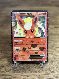 Flareon EX RC6/RC32 Pokemon Generations Radiant Collection Rare Holo Card 2016 - Image 1