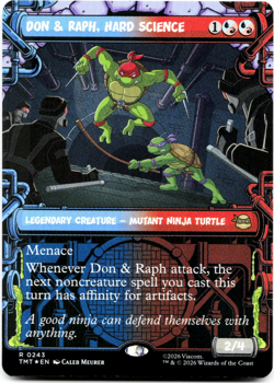Don & Raph, Hard Science (Showcase) - FOIL - MTG: Teenage Mutant Ninja Turtles - Image 3