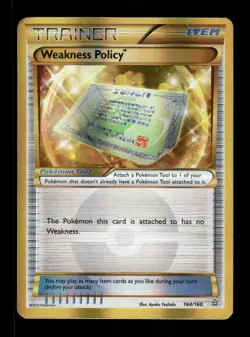 Weakness Policy (164 Secret Rare) XY - Primal Clash 164/160 Pokemon TCG - Image 1