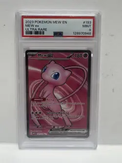 Pokemon TCG Mew EX Scarlet Violet 151 PSA Graded 9 Card - Image 1