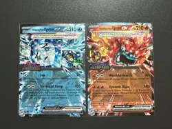Pokemon Hearthflame & Wellspring Mask Ogerpon Ex 040 064 Promo Cards Stamped Set - Image 1