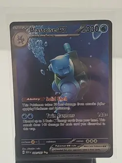 Pokemon Blastoise ex 200/165 Sv: Scarlet & Violet 151 Special Illustration Rare… - Image 2