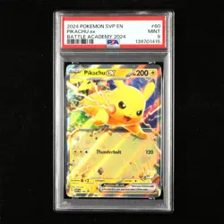 PSA 9 MINT 2024 Pokemon ENG Pikachu ex H SVP 60 Promo - Image 1