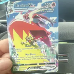Pokemon Blaziken VMAX Rapid Strike Ultra Rare Silver Tempest TG15/TG30 - Image 1