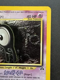 Pokemon Unown [A] 14/75 Neo Discovery Holo Rare Unlimited 40 HP English 2001 - Image 3