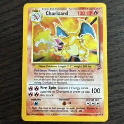 🔥 Perfect Mouth Swirl! 🔥 Charizard Base Set 2 Pokemon Holo 4/130 wotc - Image 1