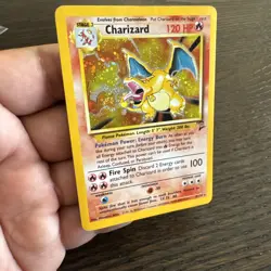 🔥 Perfect Mouth Swirl! 🔥 Charizard Base Set 2 Pokemon Holo 4/130 wotc - Image 4