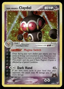 *FRI NIGHT* Team Magma's Claydol 8/95 Team Magma vs Team Aqua Holo Rare - Image 1