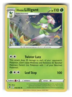 Hisuian Lilligant 016/189 Holo Rare Astral Radiance Pokemon Holo Near Mint - Image 1