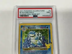 POKEMON 2021 Celebrations BLASTOISE Holo Classic Coll Base Set #2 PSA 9 Mint 2 - Image 4