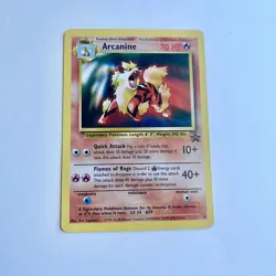 Pokemon Arcanine Black Star Promo #6 WOTC LP - Image 1