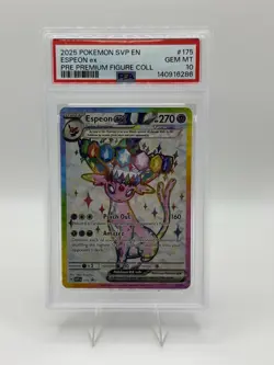 Pokemon TCG Espeon EX 175 Promo PSA 10 - Image 1