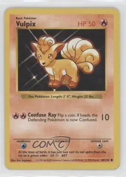 Vulpix Shadowless Pokemon Base Set #68 1999 - Image 1
