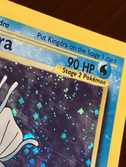 Kingdra 8/111 Neo Genesis Unlimited Holo Swirl Pokemon TCG - Image 3