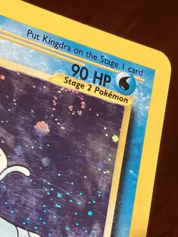 Kingdra 8/111 Neo Genesis Unlimited Holo Swirl Pokemon TCG - Image 4