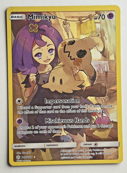 Pokemon TCG - Mimikyu 245/236 - Sun & Moon Cosmic Eclipse Secret Rare LP - Image 1