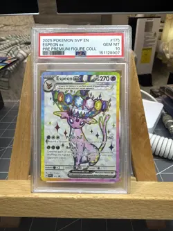 Prismatic Evolutions EN PSA 10 Espeon ex #175 Black Star Promo Gem Mint Pokemon - Image 1