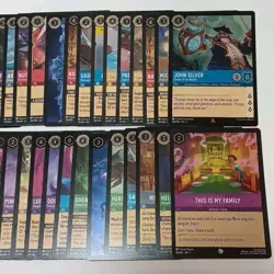 Disney Lorcana TCG Cold Foil Card Lot Of 40 - Image 4