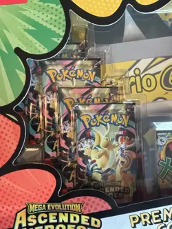 Pokemon Sealed Mega Lot Lucario Poster + Perfect Order ETB/BoosterBundle/Sleeves - Image 2