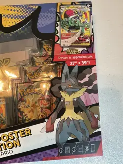 Pokemon Sealed Mega Lot Lucario Poster + Perfect Order ETB/BoosterBundle/Sleeves - Image 4