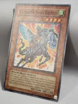 YuGiOh TCG 3 x Gladiator Beast Equeste TDGS-EN024 Common Unlimited Edition NM - Image 4