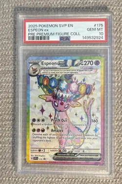 PSA 10 Espeon ex SVP175 Sv: Scarlet & Violet Promo Cards Holo - Image 1