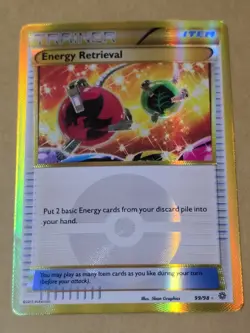 Pokemon Energy Retrieval 99/98 XY Ancient Origins Holo Card - Image 3