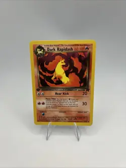 Pokemon Card 1ST EDITION Dark Rapidash Team Rocket 44/82 WotC Vintage 2000 NM/LP - Image 1