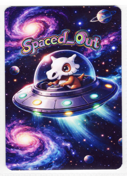 Pokemon Fanart - * CUBONE * - SILVER HOLO FOIL Card by SPACED_OUT - Image 2