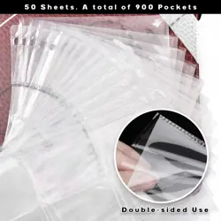 900 Pockets Football Card Binder for Trading Cards Holder with Sleeves Album ... - Image 4