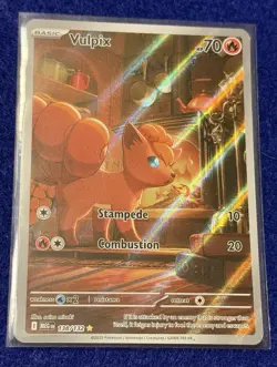 Pokemon TCG Vulpix Illustration Rare Card #138/132 Mega Evolutions NM - Image 1