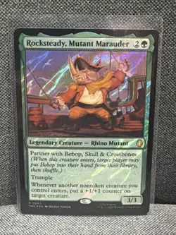 Rocksteady, Mutant Marauder (Surge Foil) Commander: Teenage Mutant Ninja Turtles - Image 1