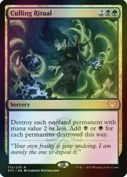 MTG Culling Ritual Promopack Stamped Foil ** Strixhaven Promos ** English (NM) - Image 1