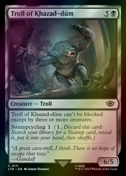MTG Troll of Khazad-dum Foil ** The Lord of the Rings ** English - Image 1