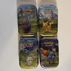 Pokemon TCG: Mega Evolutions Ascended Heroes Set of 4 Mini Tins New & Sealed - Image 1