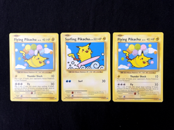 Pokemon (2) Flying Pikachu 1 Surfing Pikachu 2016 110/108 111/108 XY EVOLUTIONS - Image 1