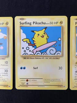 Pokemon (2) Flying Pikachu 1 Surfing Pikachu 2016 110/108 111/108 XY EVOLUTIONS - Image 4