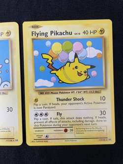Pokemon (2) Flying Pikachu 1 Surfing Pikachu 2016 110/108 111/108 XY EVOLUTIONS - Image 5