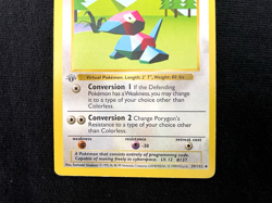 WOTC Pokemon Porygon Gray Stamp Shadowless Base Set 39/102 Regular 1st Edition - Image 4