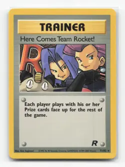 Pokemon TCG - Here Comes Team Rocket! 71/82 LP Rare Team Rocket Unlimited - Image 1