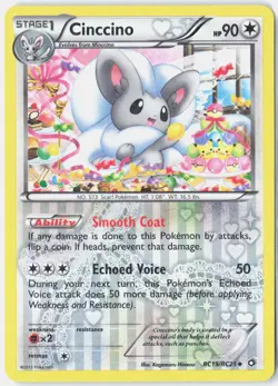 Cinccino RC19/RC25 Holo Legendary Treasures: Radiant Collection Pokemon Holo LP - Image 1