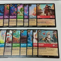 Disney Lorcana TCG Super Rare Card Lot Of 22 NM/LP - Image 4