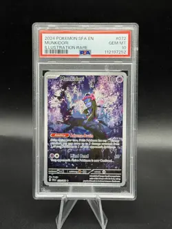 PSA 10 Munkidori 072/064 - 2024 Pokemon Shrouded Fable - Illustration Rare - Image 1