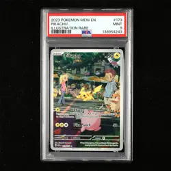PSA 9 MINT 2023 Pokemon ENG Pikachu G MEW EN 173/165 Illustration Rare - Image 1