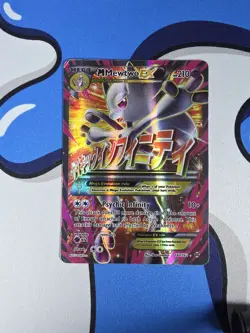 M Mewtwo EX 160/162 Full Art Breakthrough 2015 Pokemon Card - Image 2