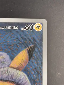 Pokemon x Van Gogh: Pikachu with Grey Felt Hat SVP 085 Promo Card - Image 3