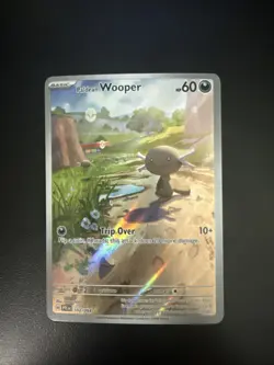 Pokemon Paldean Wooper Illustration Rare Holo 102/094 Me02: Phantasmal Flames - Image 1