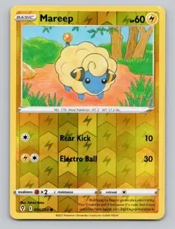 Reverse Holo Mareep 054/203 Common Evolving Skies Pokemon - Image 1